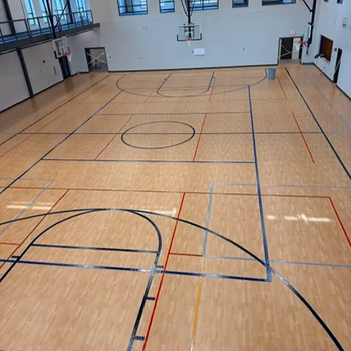 gym floor at Crawford County Wellness Center 